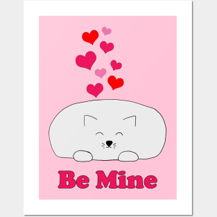 Be Mine Kitty Posters and Art